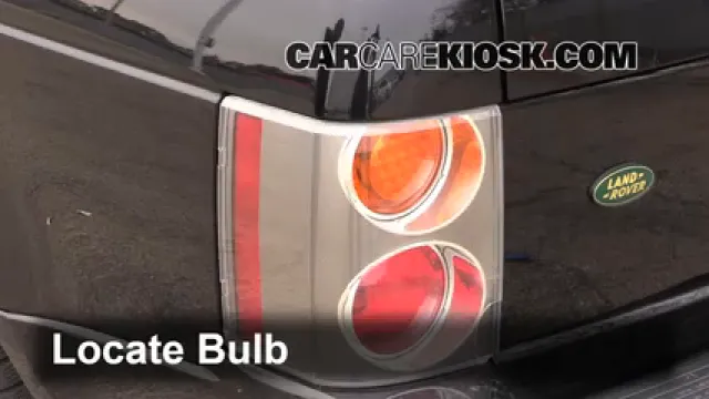 2004 Land Rover Range Rover HSE 4.4L V8 Lights Turn Signal - Rear (replace bulb)